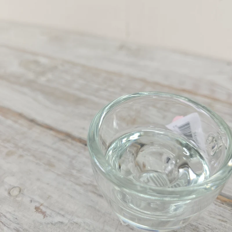 Kerzenhalter 8cm Transparent Glas Tassenform Teelichthalter