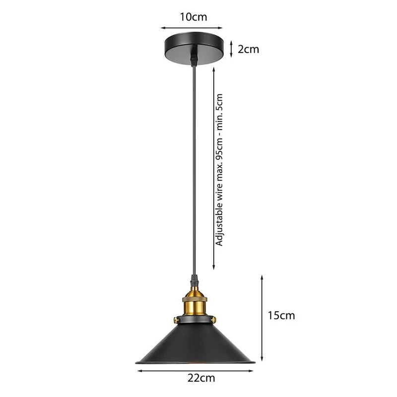 Industrie Pendelleuchte moderne hängende Retro Lampe Deckenleuchten~2995