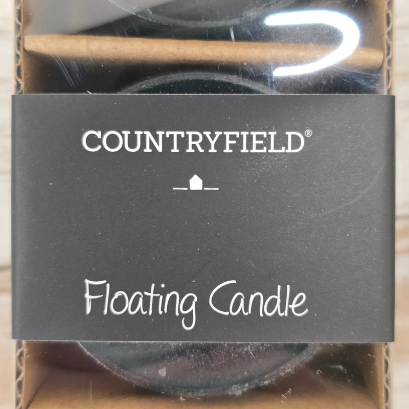 Countryfield Schwimmkerzen Bollie 3er-Set 5cm Schwarz Dunkelgrün Kerzen Deko