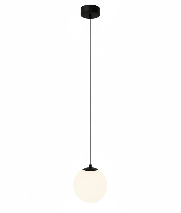 Glazen LED Hanglamp met Verstelbare Kabel – 1 of 2 Lichtpunten – Minimalistisch Design voor Eetkamer | Sansoti