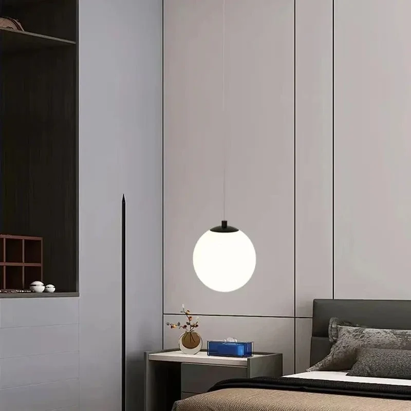 Glazen LED Hanglamp met Verstelbare Kabel – 1 of 2 Lichtpunten – Minimalistisch Design voor Eetkamer | Sansoti