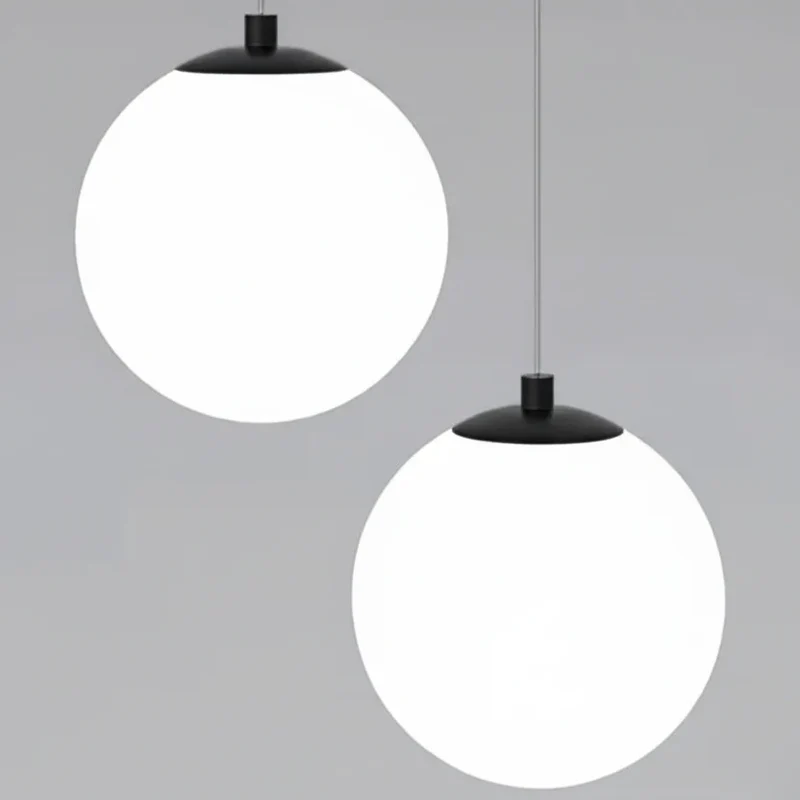 Glazen LED Hanglamp met Verstelbare Kabel – 1 of 2 Lichtpunten – Minimalistisch Design voor Eetkamer | Sansoti