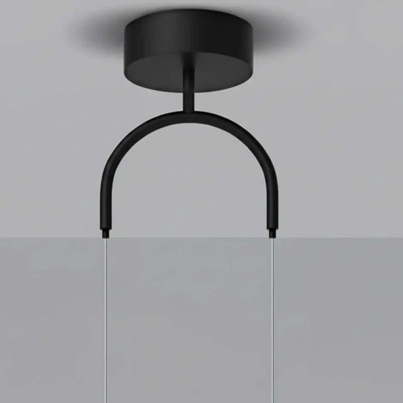 Glazen LED Hanglamp met Verstelbare Kabel – 1 of 2 Lichtpunten – Minimalistisch Design voor Eetkamer | Sansoti