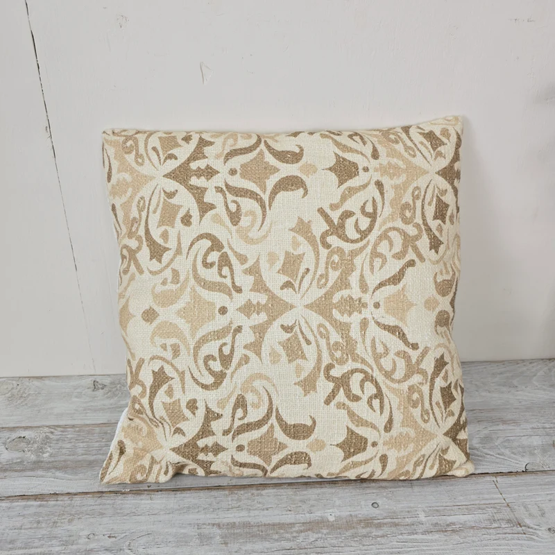 Tiseco Zierkissen Jemima 45x45cm Sandfarben Baumwolle Kissen Deko