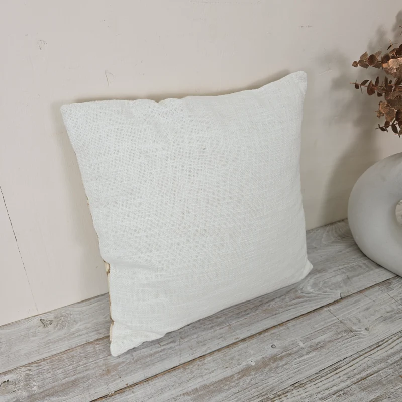 Tiseco Zierkissen Jemima 45x45cm Sandfarben Baumwolle Kissen Deko