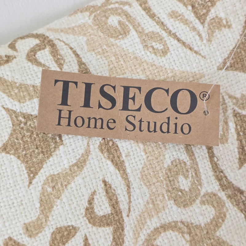 Tiseco Zierkissen Jemima 45x45cm Sandfarben Baumwolle Kissen Deko