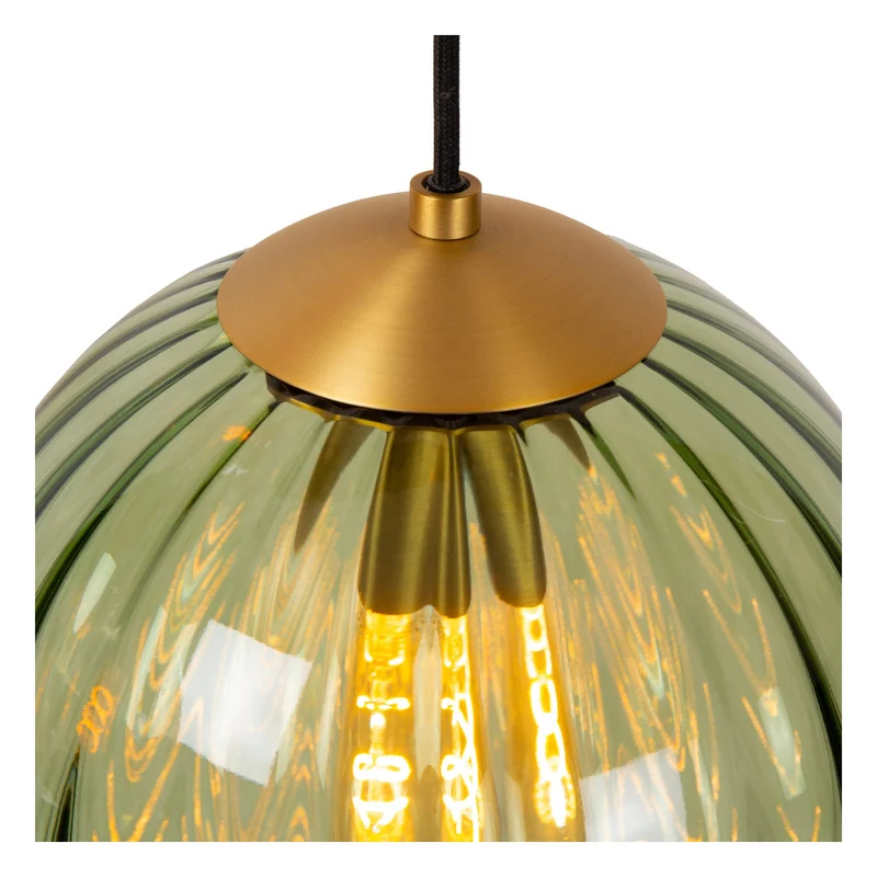 Pendelleuchte Monsaraz mit kugelförmigem Glasschirm