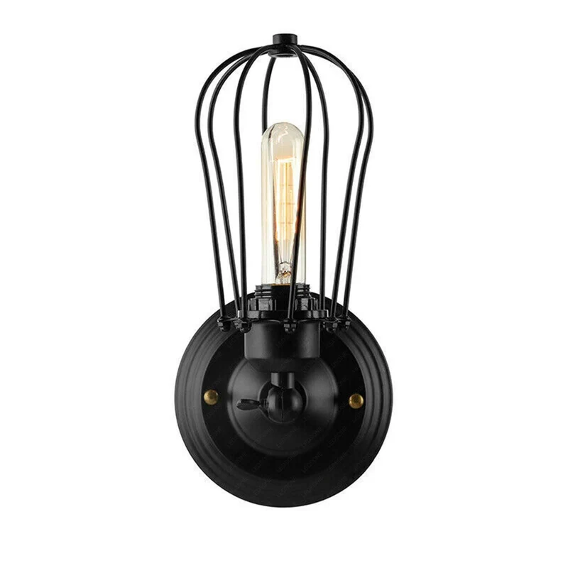 Industrielle Retro vintage Käfig wandleuchte ~ 2908