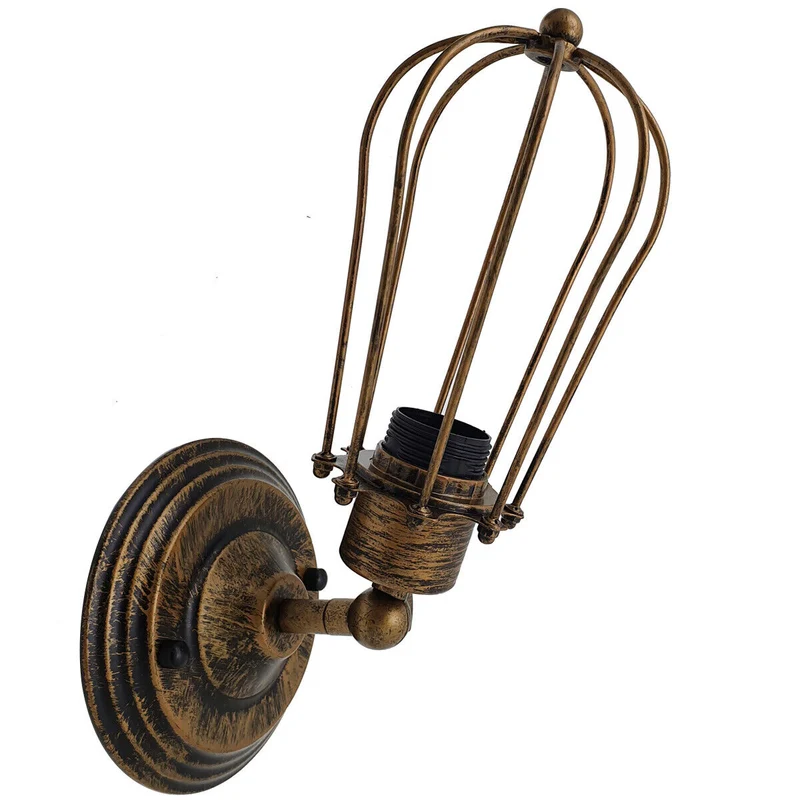 Industrielle Retro vintage Käfig wandleuchte ~ 2908