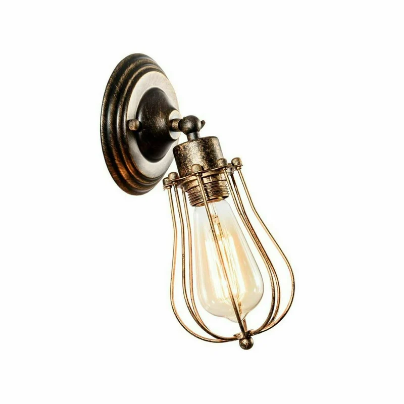 Industrielle Retro vintage Käfig wandleuchte ~ 2908