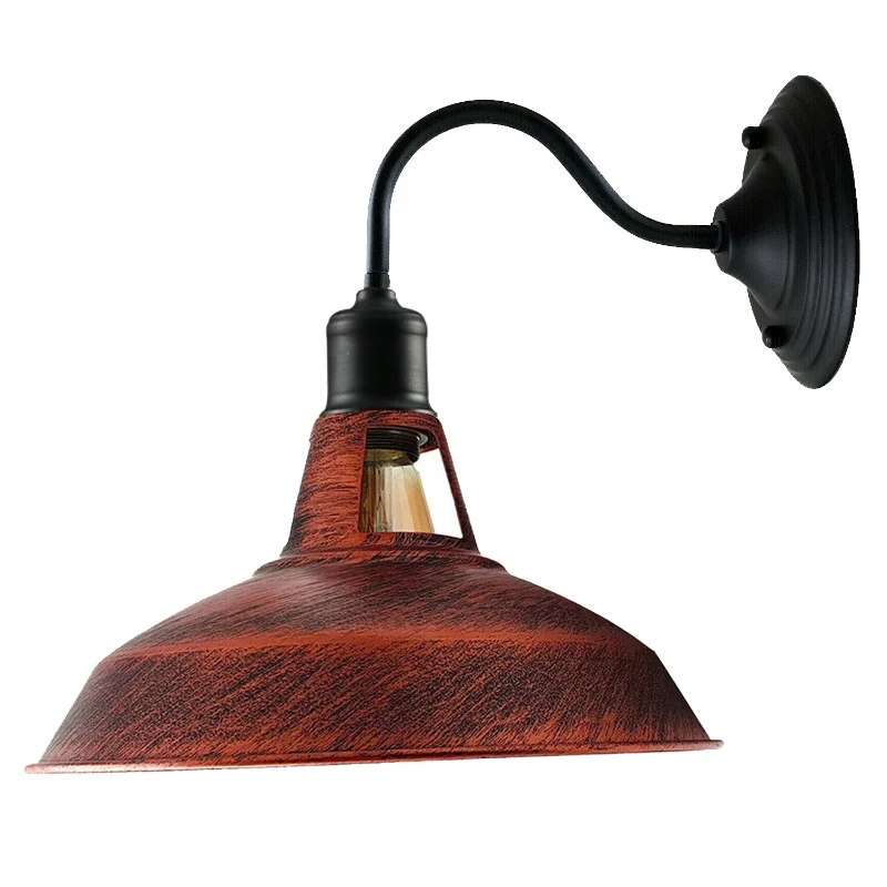Wandlampe Vintage Industrial Rostrot Wandleuchte ~3115