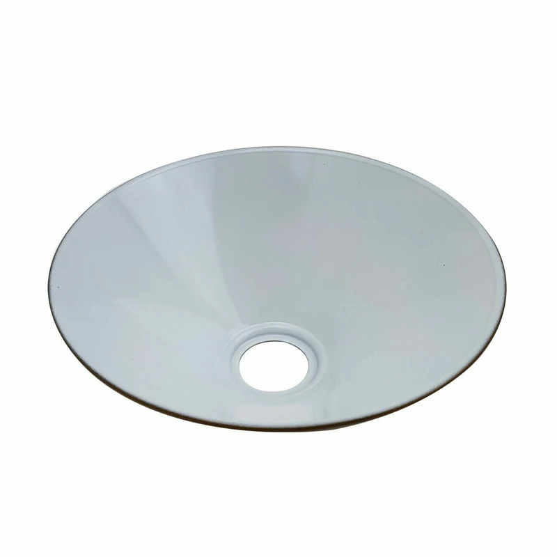 Industrielle Metallwandleuchte – Lampenschirm im Vintage-Stil mit reduzierter Platte~3426