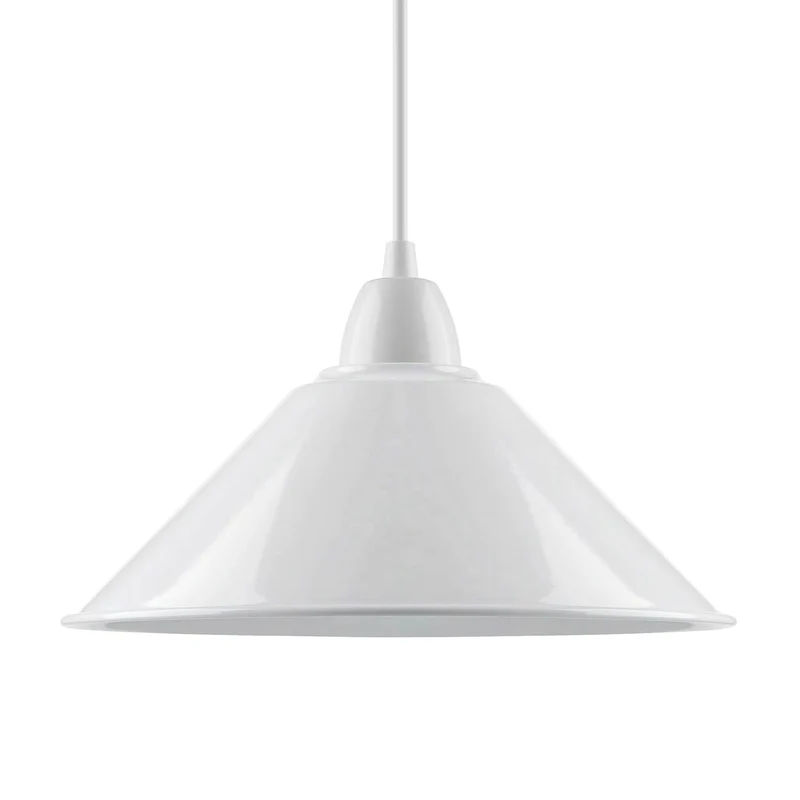 Industrielle Metallwandleuchte – Lampenschirm im Vintage-Stil mit reduzierter Platte~3426