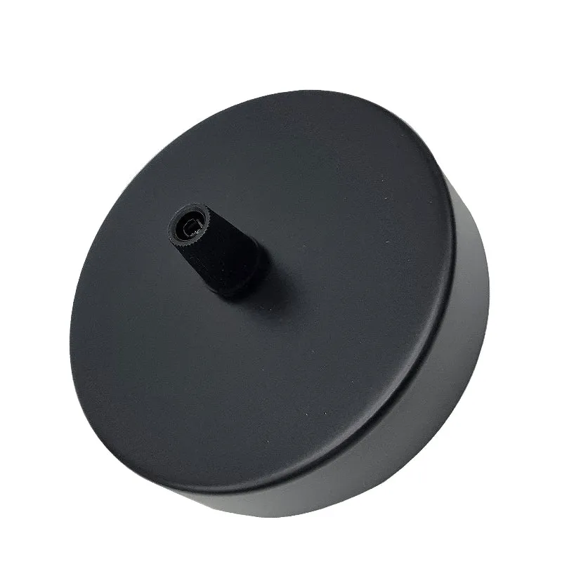 All Seasons Life 100mm Metall-Baldachin Schwarz Deckenrose ~1354