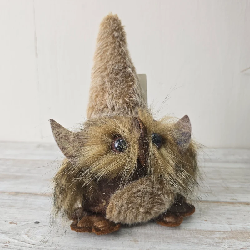 Figur Eule Hedwig Plüsch 21cm Mit Spitzhut Deko