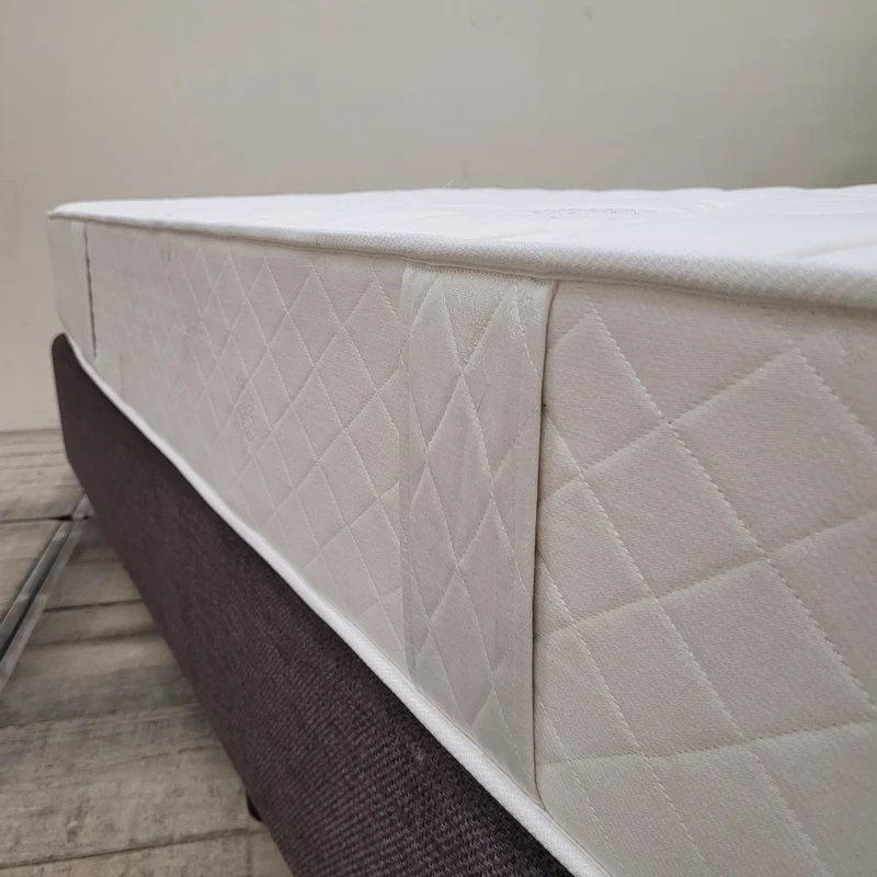 Boxspringbett 90x210 Lila Stoff Inklusive Matratze Einzelbett Bett Gebraucht