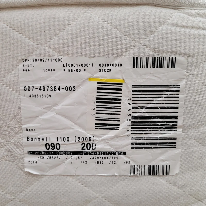 Boxspringbett 90x210 Lila Stoff Inklusive Matratze Einzelbett Bett Gebraucht