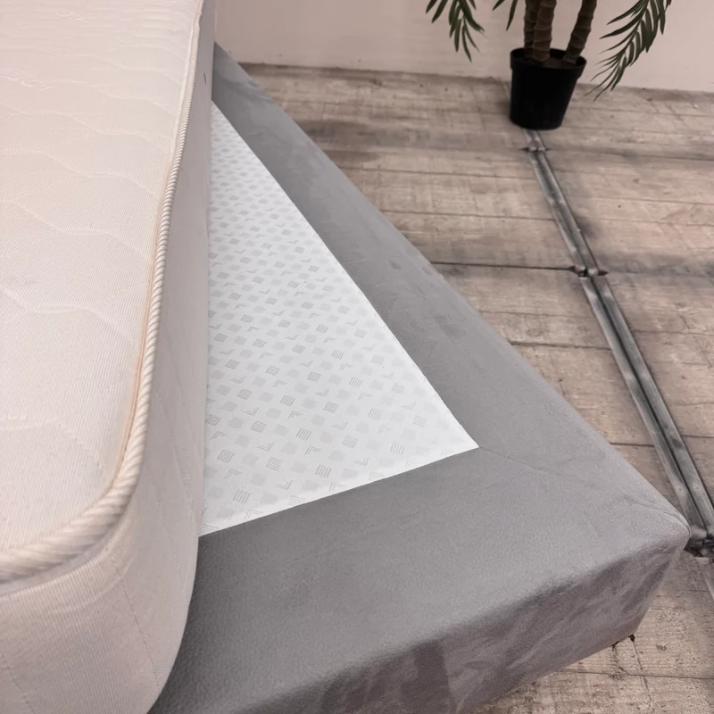 Boxspringbett Grau 90x200 inkl Matratze Wildlederoptik Einzelbett Bett gebraucht