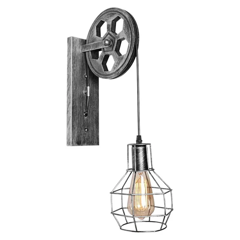 Vintage Industrial Rétro Applique Murale en Métal Lumière