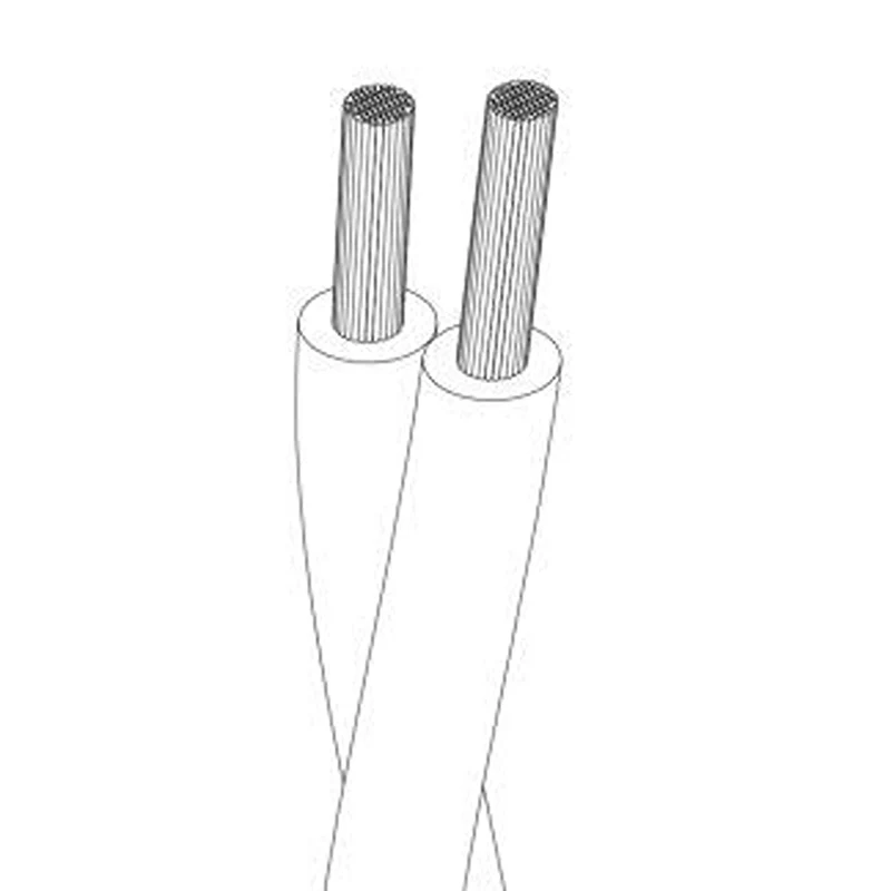 Fil tressé Electrique flexible d'éclairage Lampe câbles Doré clair