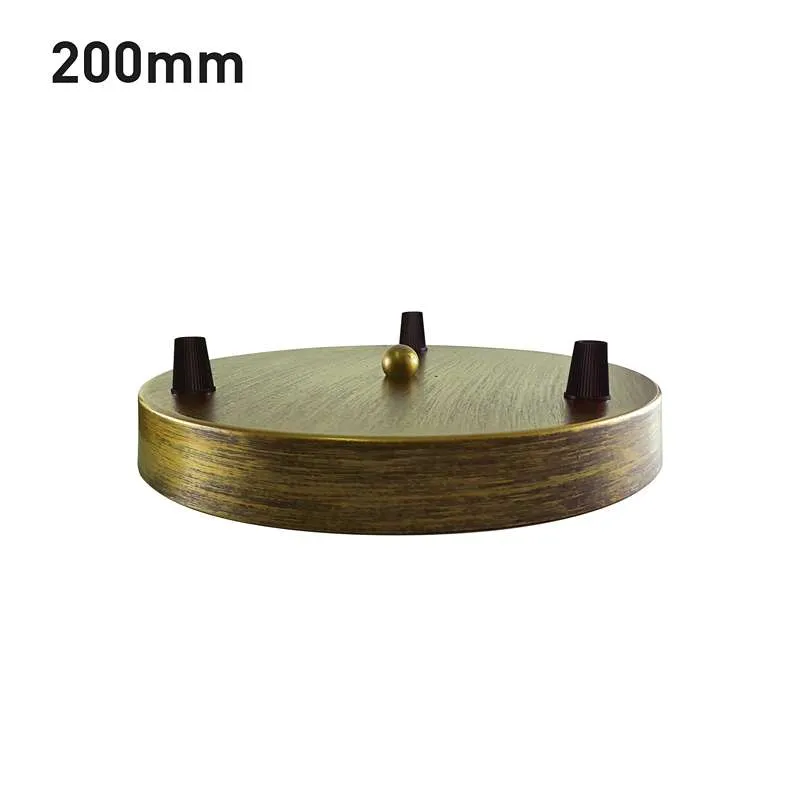 3-Loch Deckenrosette Runder Mehrfach-Baldachin (20cm) ~2690