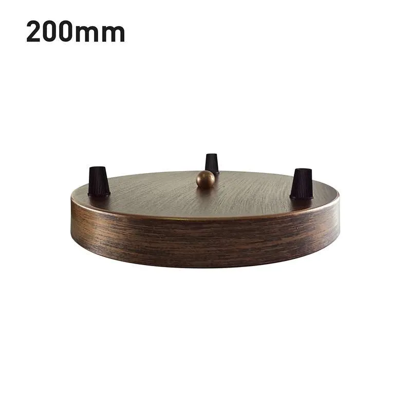 3-Loch Deckenrosette Runder Mehrfach-Baldachin (20cm) ~2690