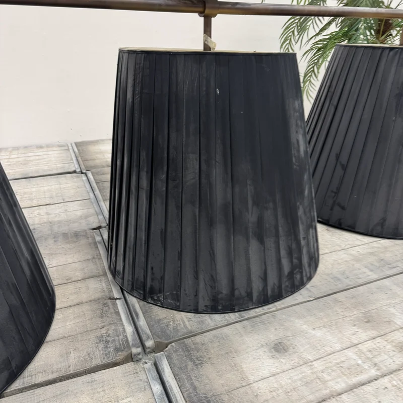 Deckenlampe Schwarz Gold 3 Flammig Designlampe Groß Gebraucht Lampe