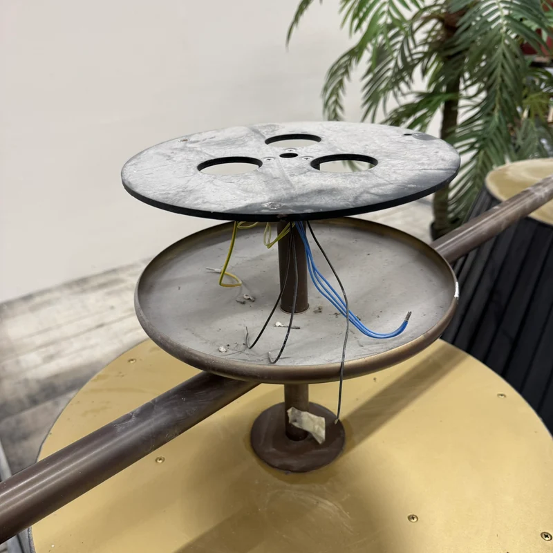 Deckenlampe Schwarz Gold 3 Flammig Designlampe Groß Gebraucht Lampe