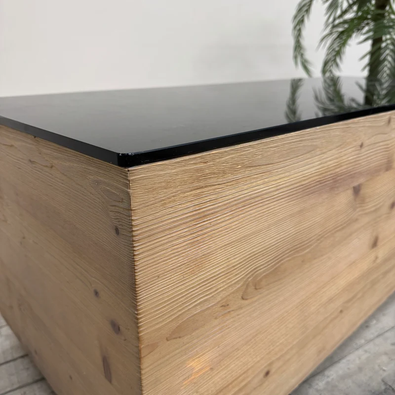 Lowboard Braun Schwarz Holz TV Board Couchtisch Gebraucht