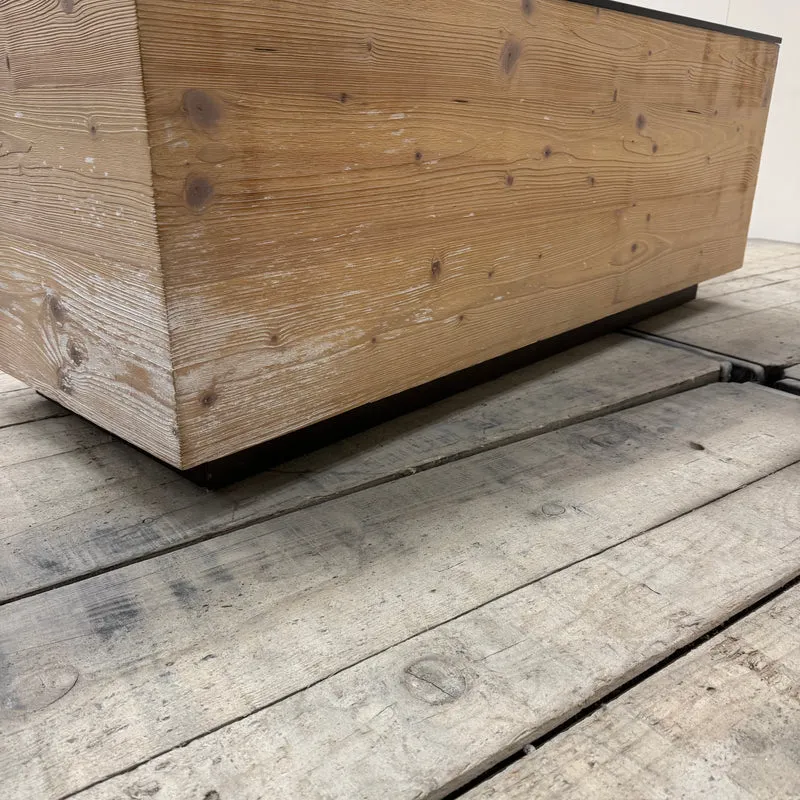 Lowboard Braun Schwarz Holz TV Board Couchtisch Gebraucht