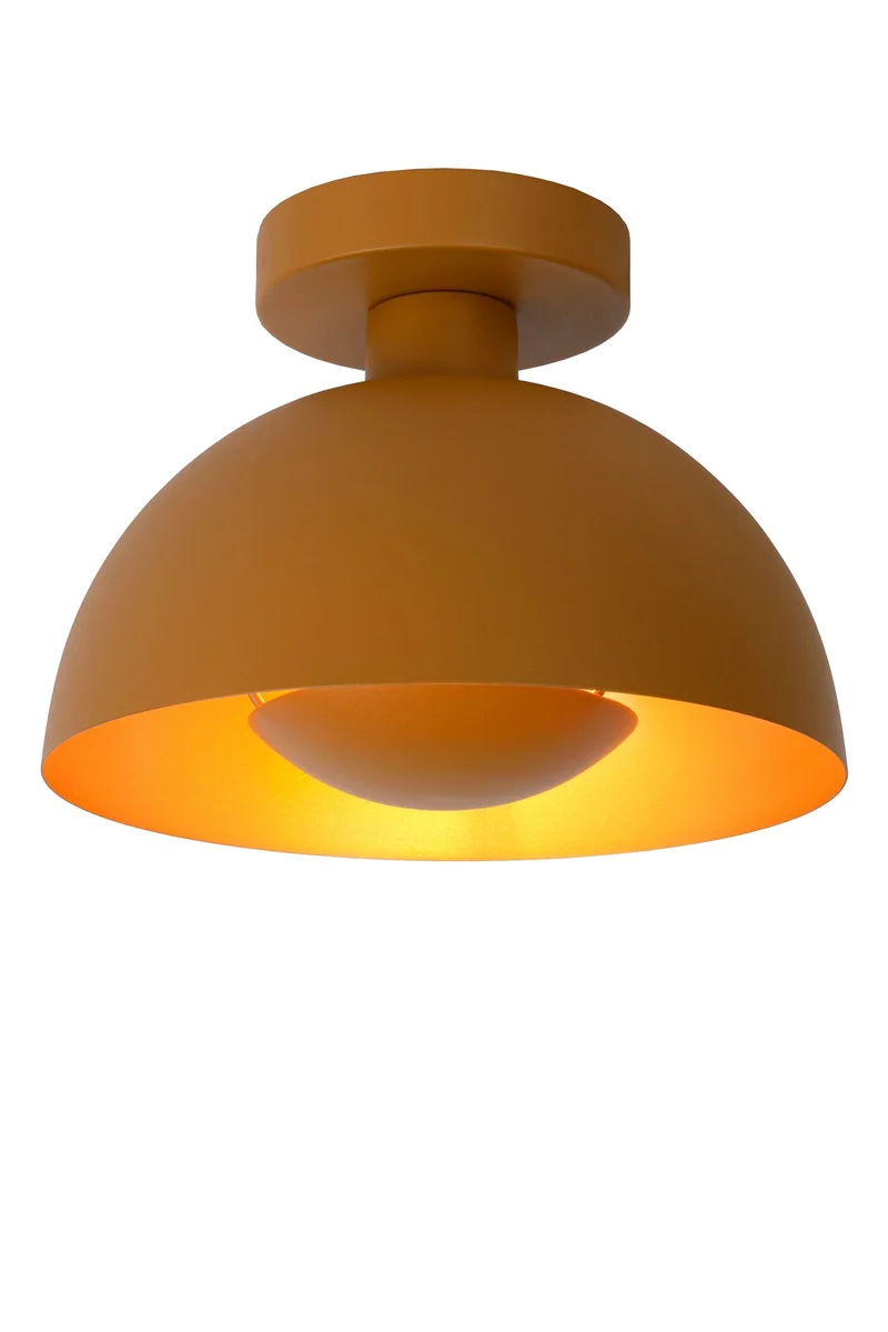 Deckenleuchte Siemon halbrund Ø 25cm dimmbar Stahl