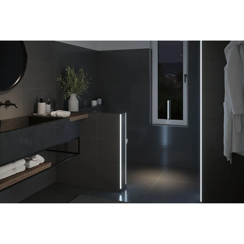 LumiTiles LED Strip 2m Profil Frame Alu-Eloxiert, Satiniert