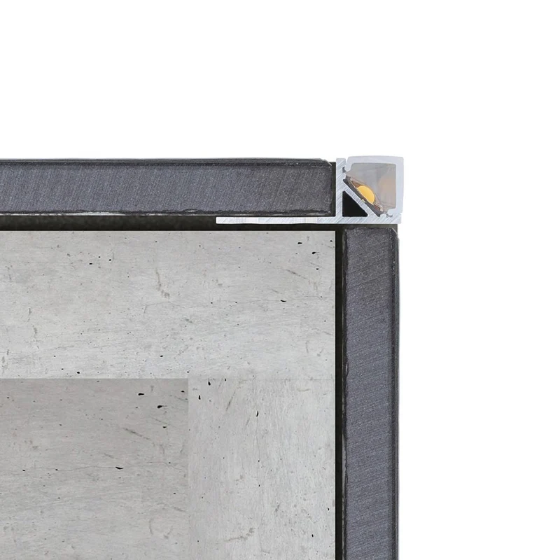 LumiTiles LED Strip 2m Profil Frame Alu-Eloxiert, Satiniert