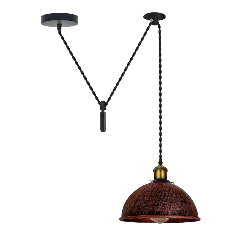 Rustikales Rot Pendelleuchte Ø 21cm Küchen& Esszimmer~3068