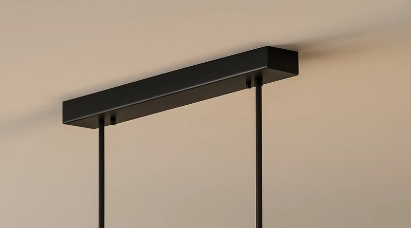 Lineaire LED Hanglamp Dimbaar met Verstelbare Kabel voor Eettafel Keukeneiland Moderne Verlichting Zwart | Sansoti