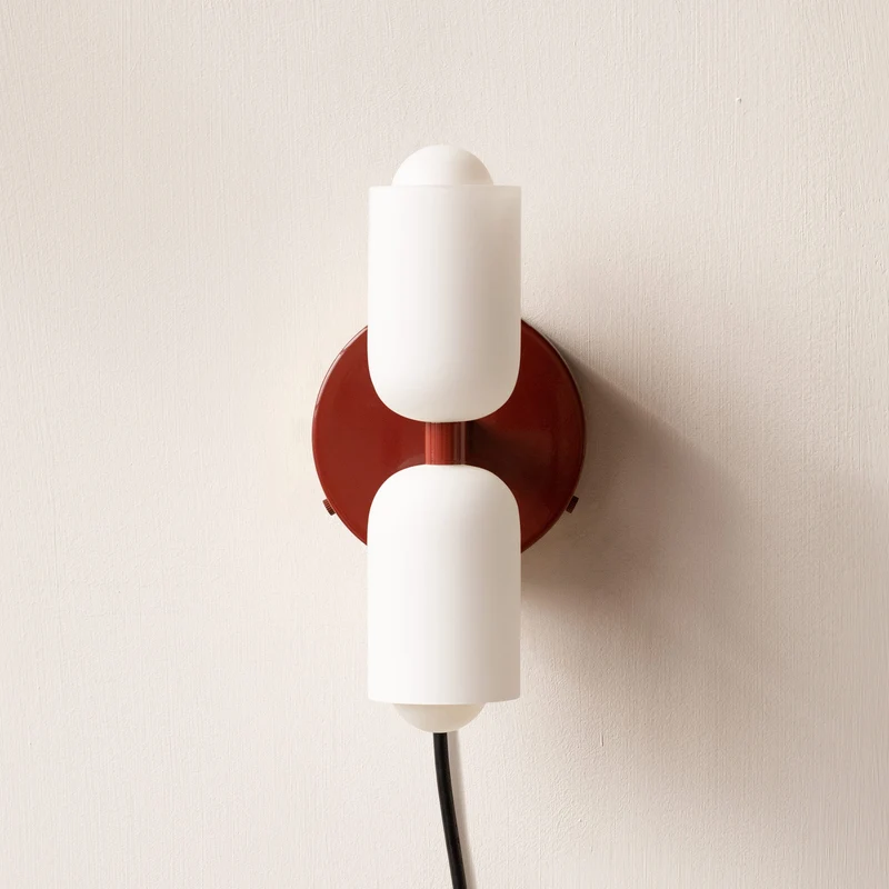 Wandlamp met Dubbele Acryl Kappen – Stijlvolle Up & Down Verlichting voor Hal Slaapkamer Woonkamer Gang | Sansoti