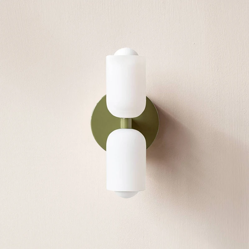 Wandlamp met Dubbele Acryl Kappen – Stijlvolle Up & Down Verlichting voor Hal Slaapkamer Woonkamer Gang | Sansoti