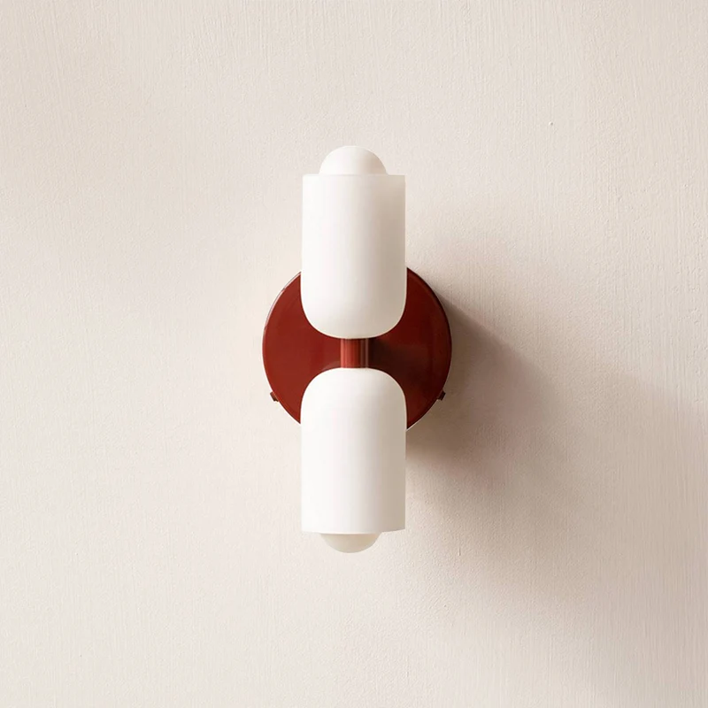 Wandlamp met Dubbele Acryl Kappen – Stijlvolle Up & Down Verlichting voor Hal Slaapkamer Woonkamer Gang | Sansoti