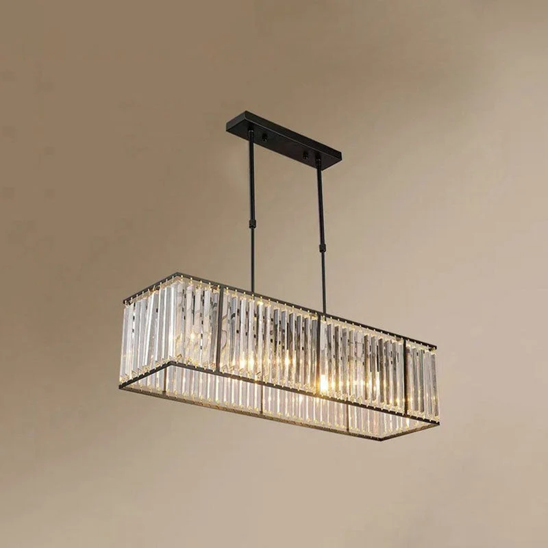 Kristallen Hanglamp Lineair Keukeneiland Eetkamer Plafondverlichting Kroonluchter Scandinavisch Design | Sansoti
