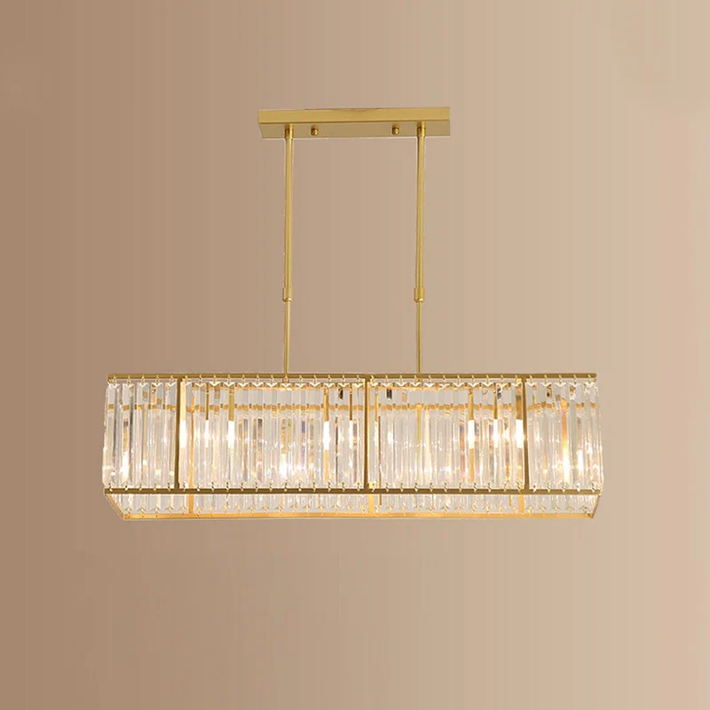 Kristallen Hanglamp Lineair Keukeneiland Eetkamer Plafondverlichting Kroonluchter Scandinavisch Design | Sansoti