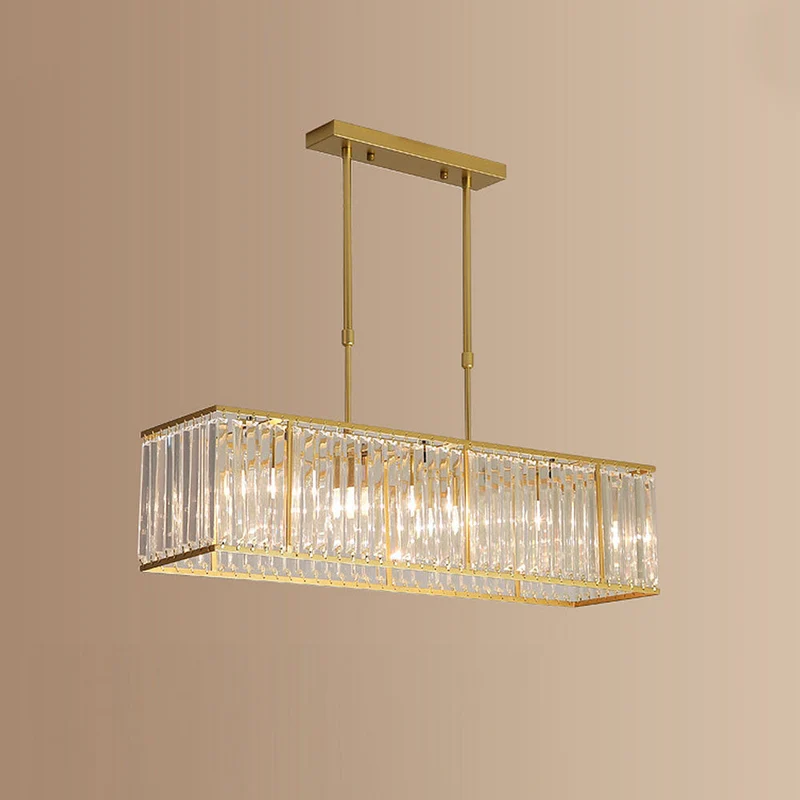 Kristallen Hanglamp Lineair Keukeneiland Eetkamer Plafondverlichting Kroonluchter Scandinavisch Design | Sansoti