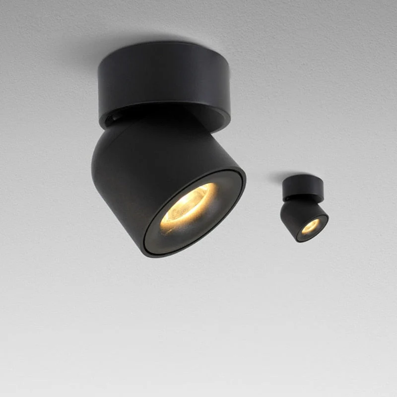 Verstelbare LED Plafondspot Aluminium Zwart Wit Dimbaar voor Woonkamer Keuken Hal Moderne Spot Verlichting | Sansoti