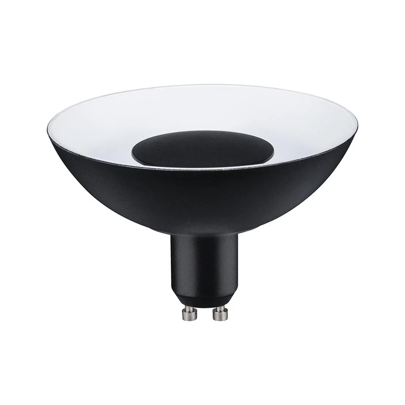 GU10 4,9W LED Reflektor Stufen-Dimmer Schwarz, Weiß 3000K
