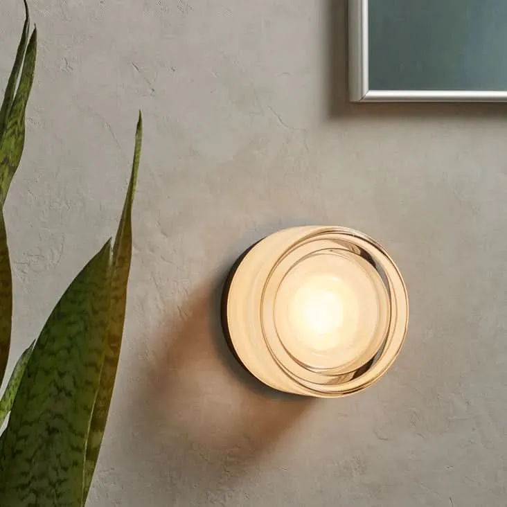 LED Wandlamp Wit Glas Modern Interieur Sfeervol Slaapkamer Gang Woonkamer Hal Verlichtingsarmatuur Stijlvol | Sansoti