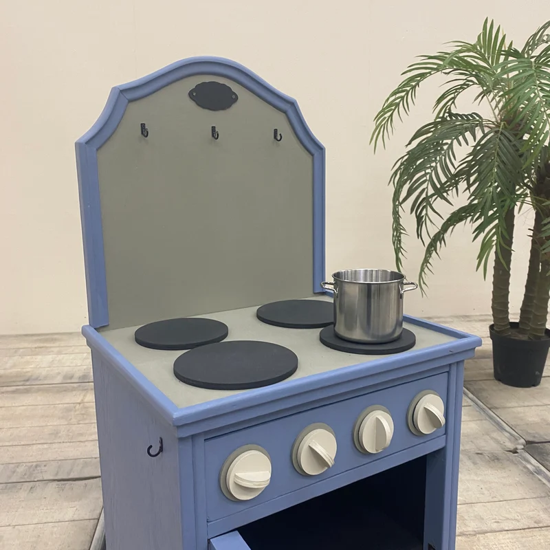 Thomas Klotz Kinderküche Spielküche blau Holz Upcycled