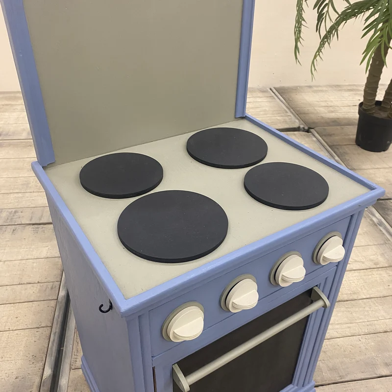 Thomas Klotz Kinderküche Spielküche blau Holz Upcycled