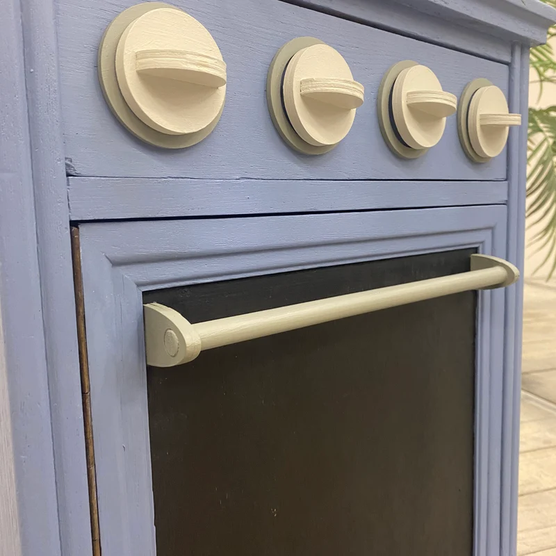 Thomas Klotz Kinderküche Spielküche blau Holz Upcycled