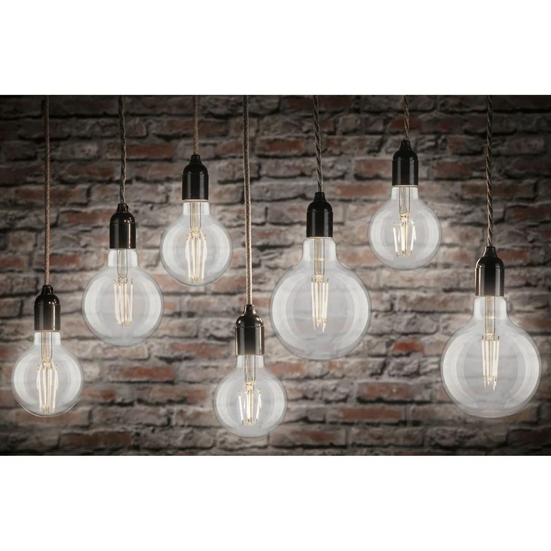 E27 7,5W LED Globe Filament 4000K Klar