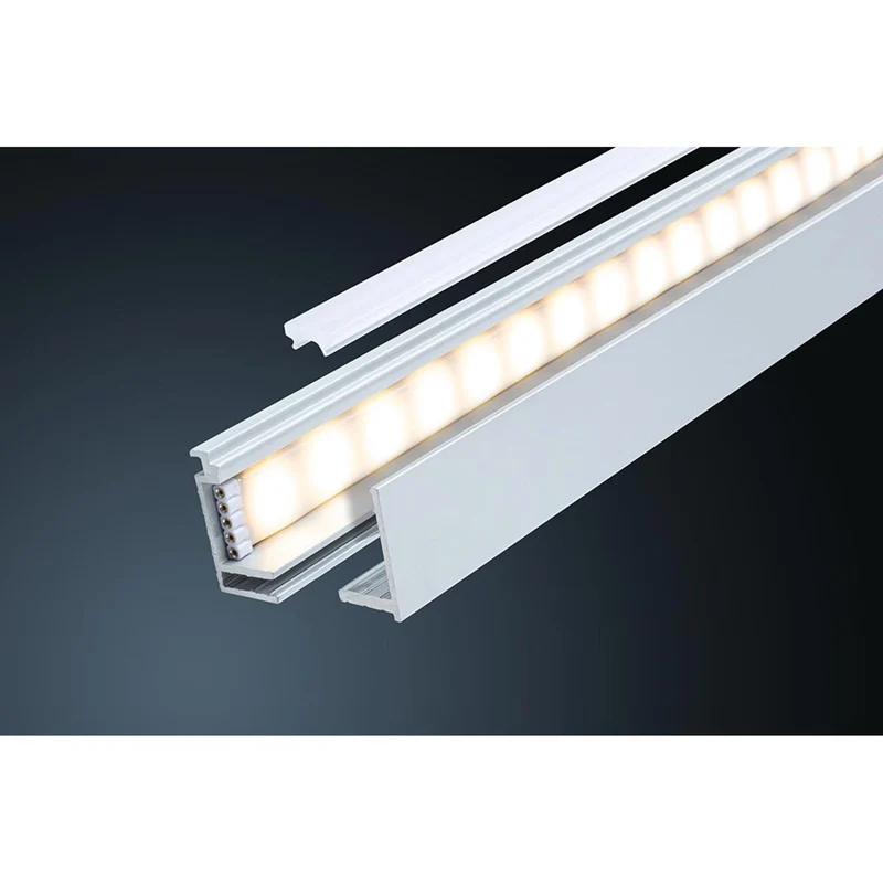 LumiTiles LED Strip 1m Aufbauprofil Top Alu-Eloxiert