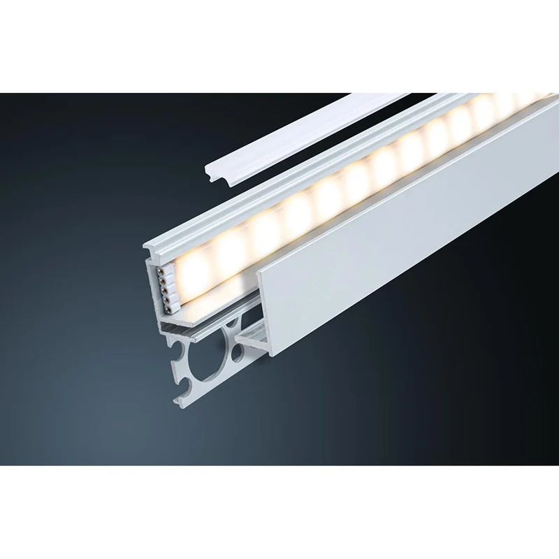 LumiTiles LED Strip Einbauprofil Top 1m Alu-Matt